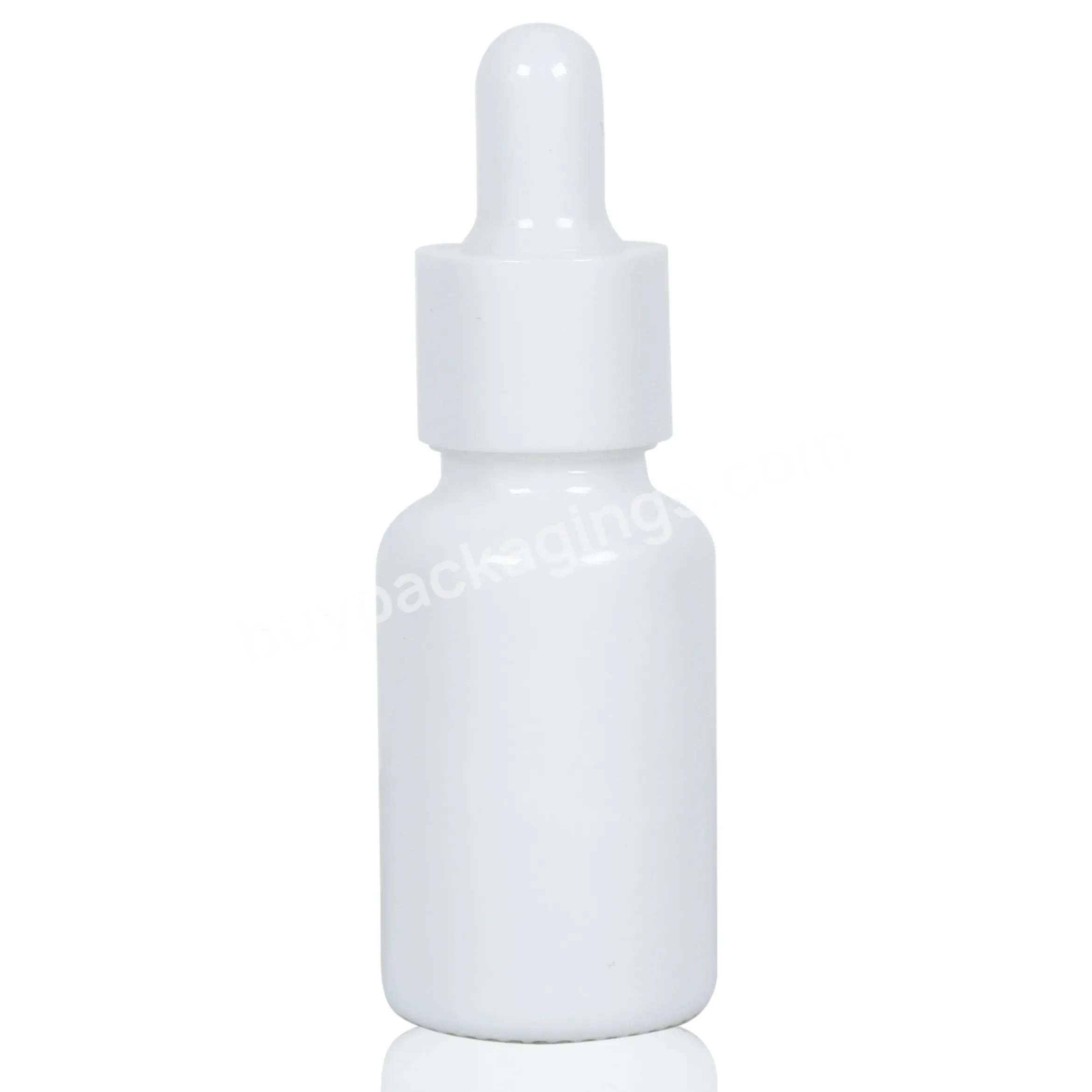 10ml 15ml 20ml 30ml 50ml 100ml Oil White Porcelain Measuring Serum Glass Dropper Bottle