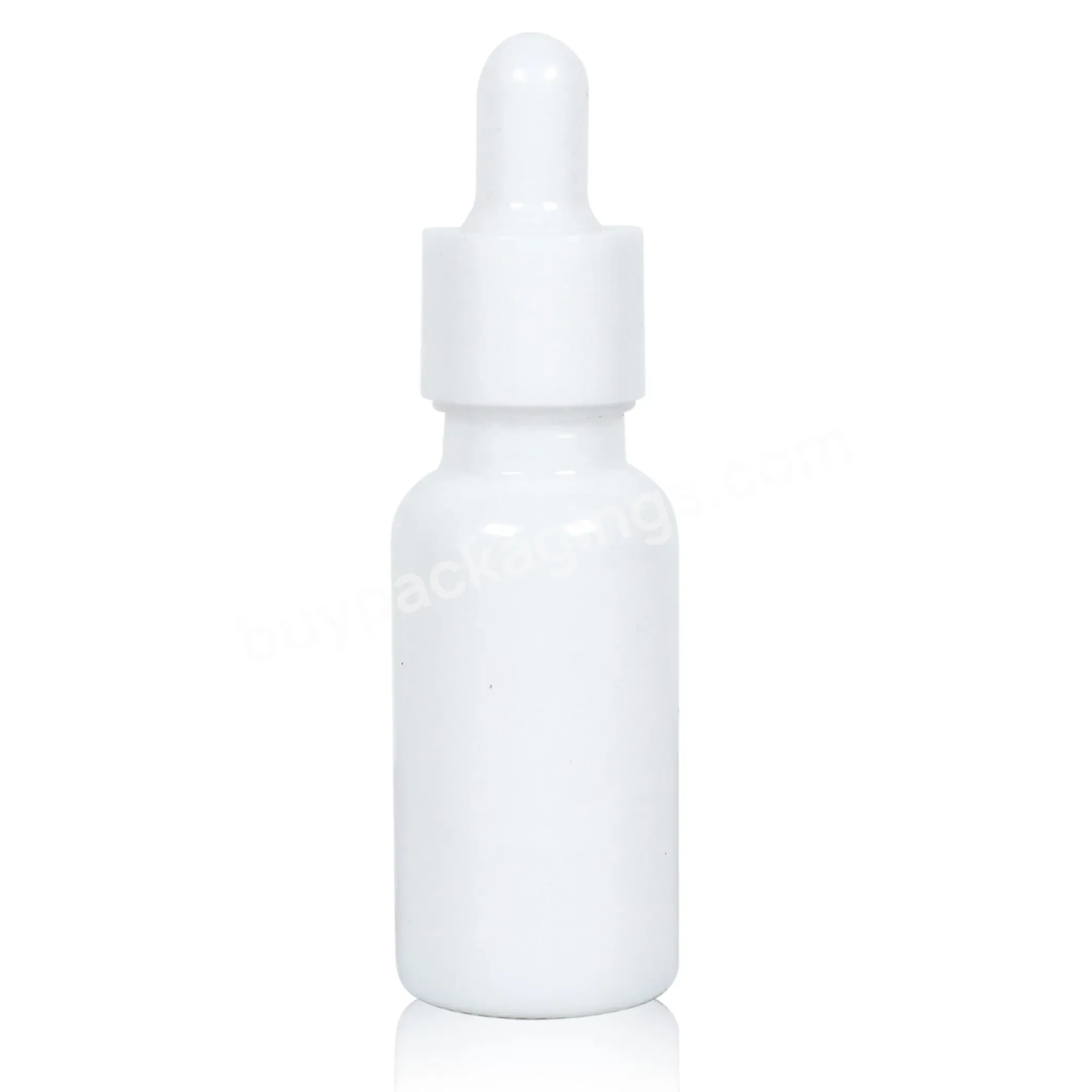 10ml 15ml 20ml 30ml 50ml 100ml Oil White Porcelain Measuring Serum Glass Dropper Bottle