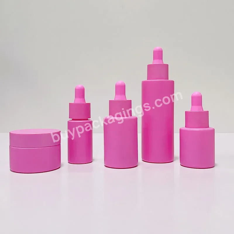 10ml 15ml 20ml 30ml 50ml 100ml Pink Shoulder Essential Oil Cosmetic Glass Dropper Bottle