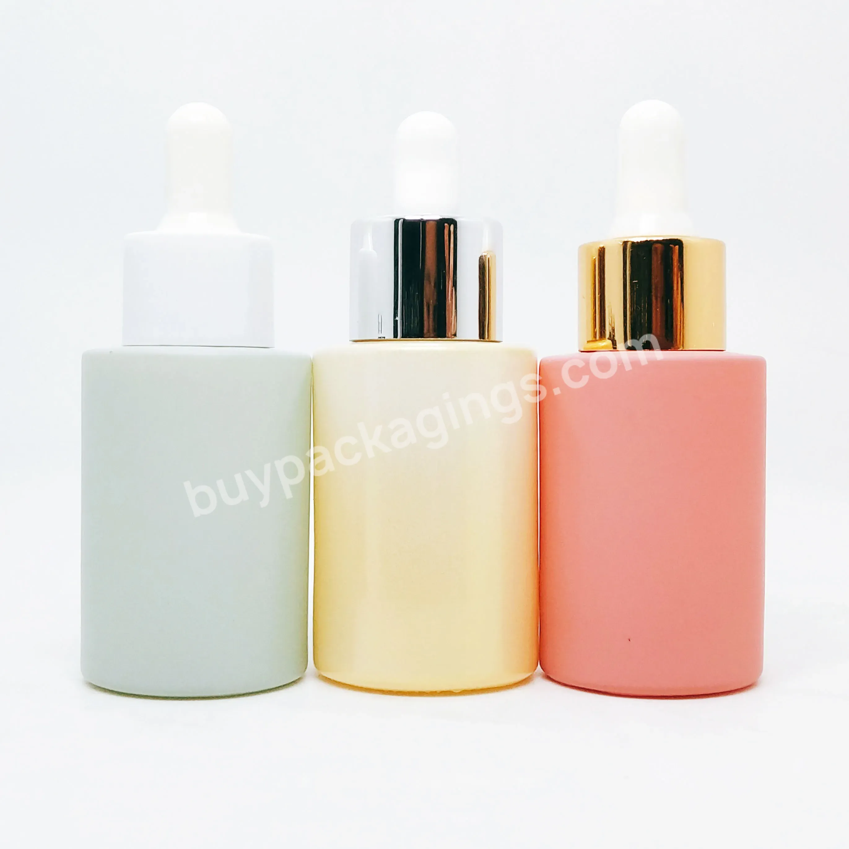 10ml 15ml 20ml 30ml 50ml 100ml Wholesale Customized Yellow Pink Essential Oil Hot Sale Flat Shoulder Glass Dropper Bottle