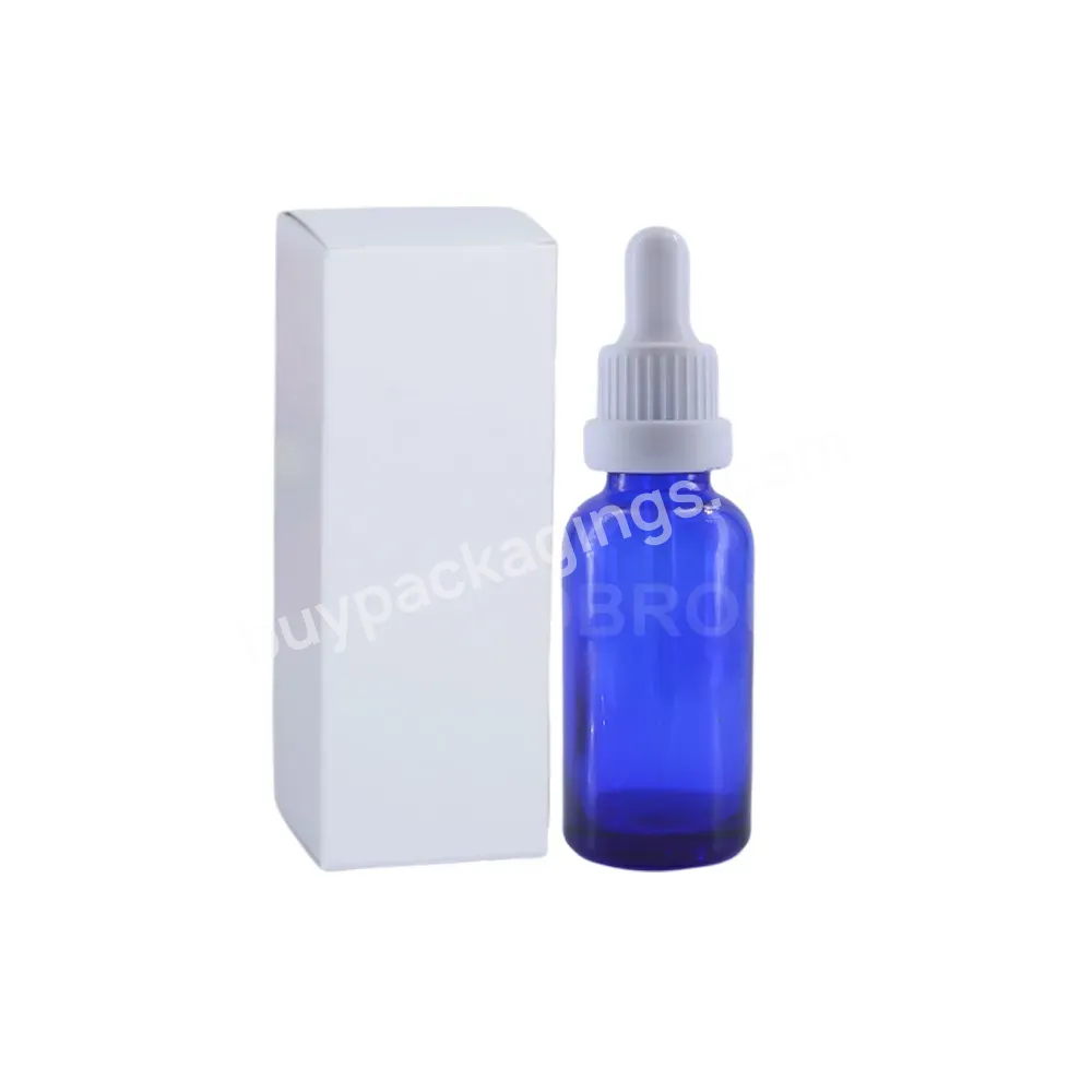 10ml 15ml 20ml 30ml 50ml White Blue Glass Dropper Bottles Essential Oil Bottlobrou Bottle With Box