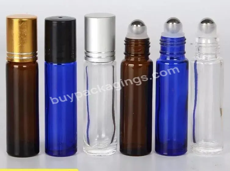 10ml 15ml 20ml Empty Glass Clear Amber Cobalt Blue Essential Oil Bottle Roller Bottle In Stock