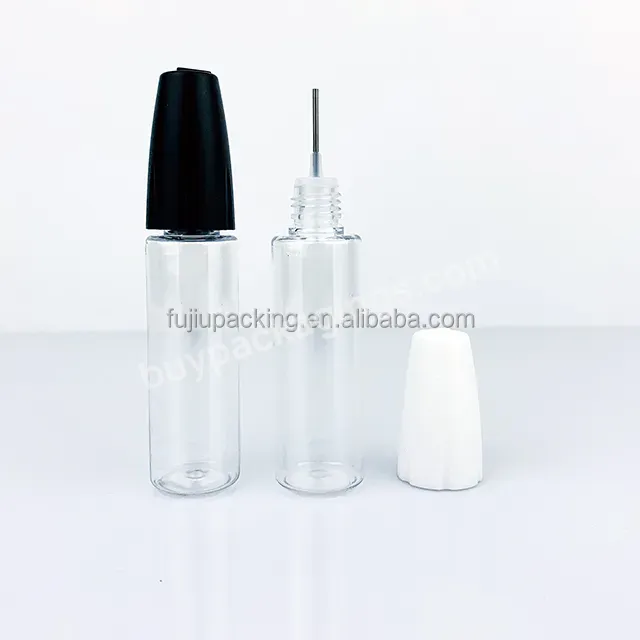 10ml 15ml 20ml Pet Machine Oil Needle Tip Bottle With Childproof Cap