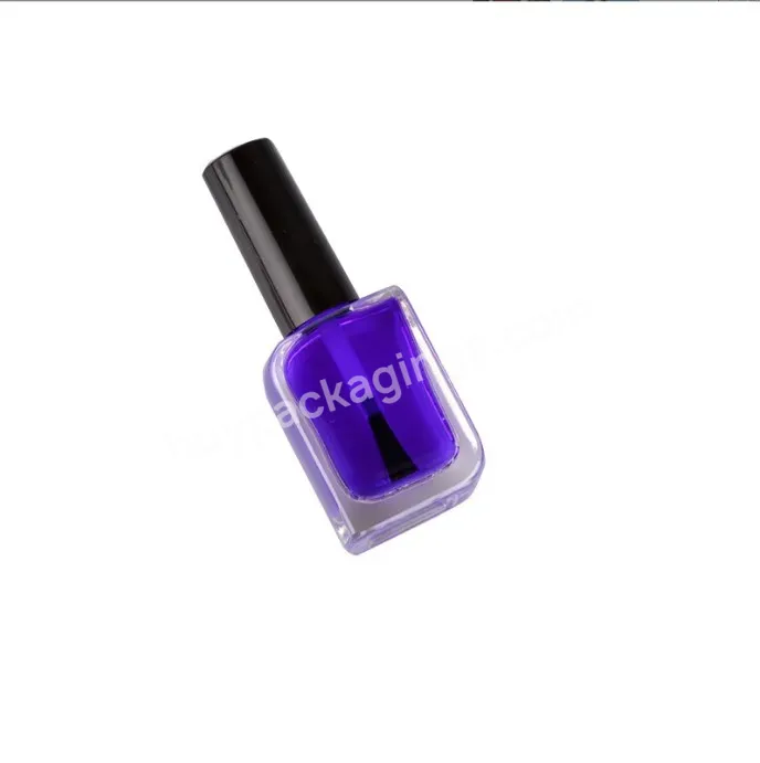 10ml 15ml 20ml Square Nail Polish Glass Empty Bottle Manicure Set Leaf Shape Nail Polish Bottle With Lid Brush