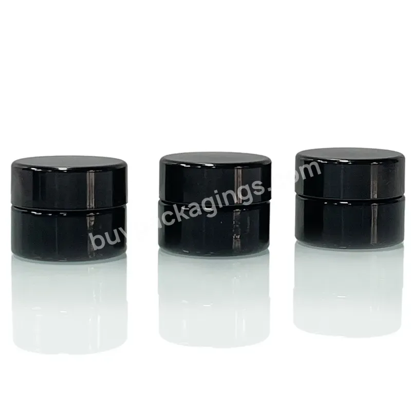 10ml 15ml 30ml 50ml 60ml 100ml 250ml 500ml Black Uv Glass Jars Cosmetic Violet Protection Glass Jar