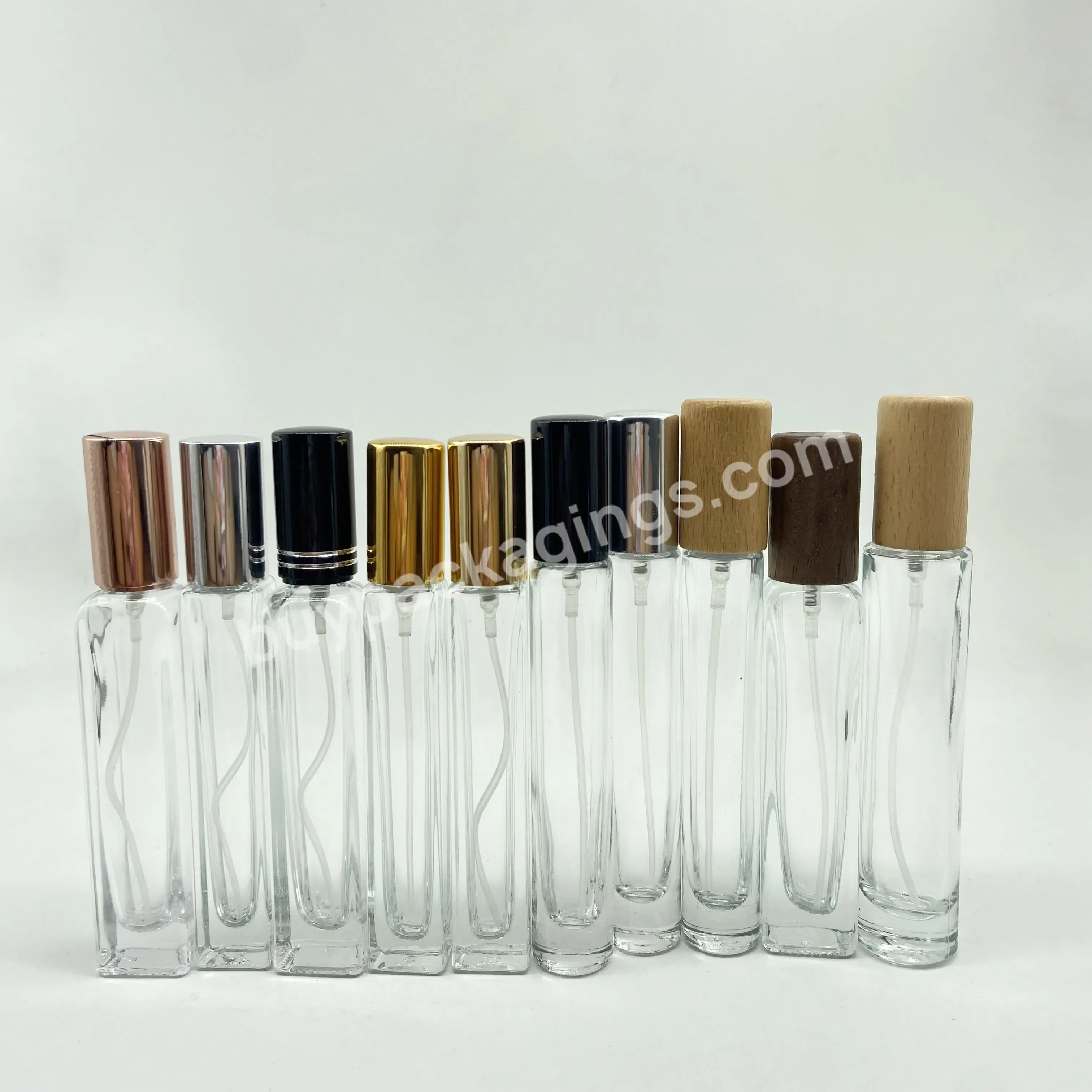 10ml 15ml Clear Glass Spray Bottles Fine Mist Spray Perfume Bottles With Black Sprayer