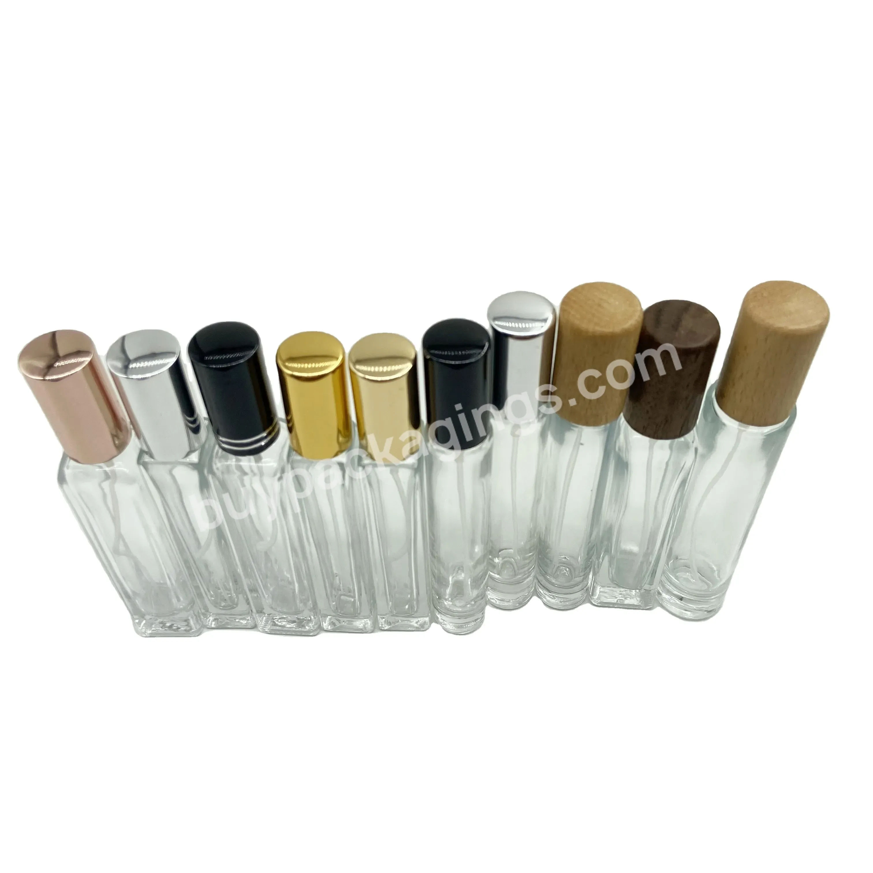 10ml 15ml Luxury Gold Glass Perfume Spray Bottles Perfume Bottle Packaging With Gold Aluminium Crimp Sprayer