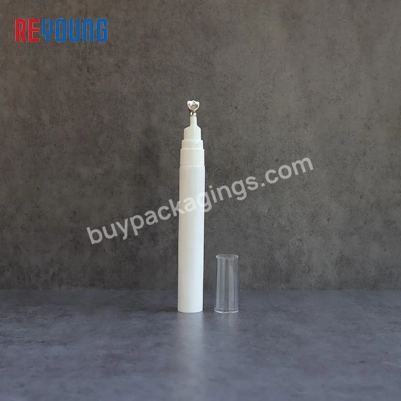 10ml 15ml Squeeze Cosmetic Packaging Tube Container With Press The Metal Massage Head For Face Eye Cream