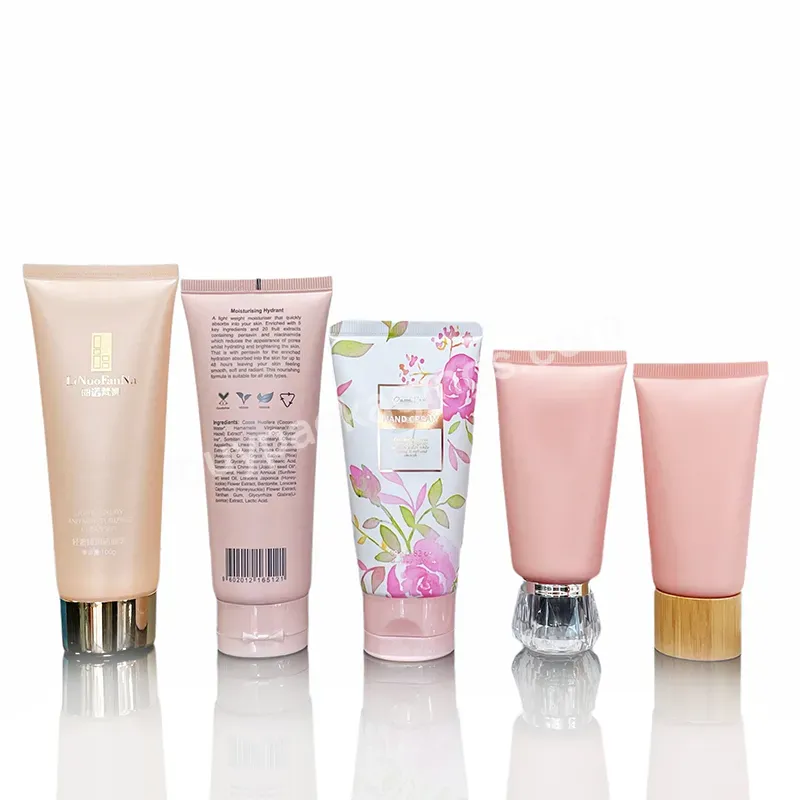 10ml 20ml 30ml 50ml 100ml 250ml Custom Printing Hand Cream Body Lotion Scrub Cleanser Cosmetic Pe Packaging Plastic Squeeze Tube