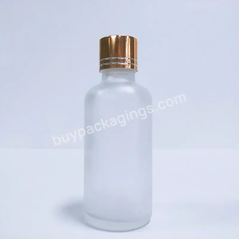 10ml 20ml 30ml 50ml 100ml Clear Glass Face Cosmetic Serum Oil Glass Dropper Bottle With Gold Lids