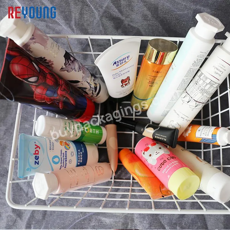 10ml 20ml 50ml 75ml 100ml 250ml Custom Printing Hand Cream Body Lotion Cosmetic Pe Packaging Plastic Tube