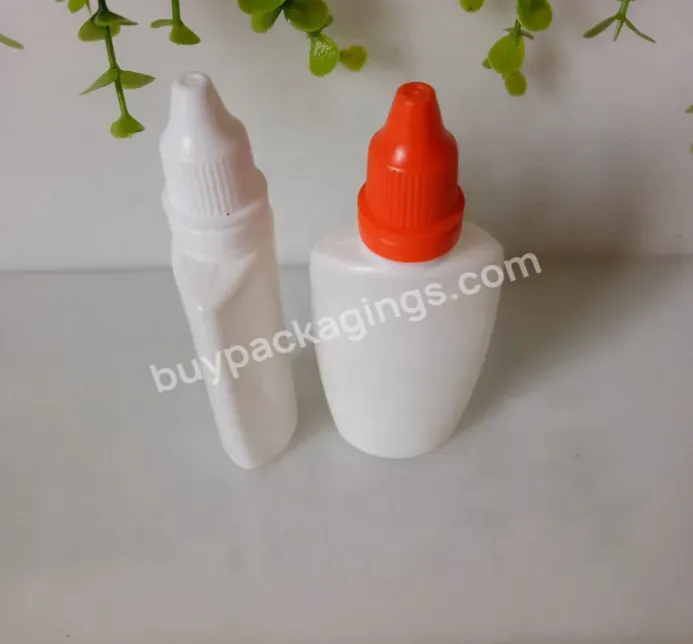 10ml 20ml Pe Flat Eye Drop Bottle Small Mini Plastic Dropper Bottle Squeeze Bottle With Tip Cap