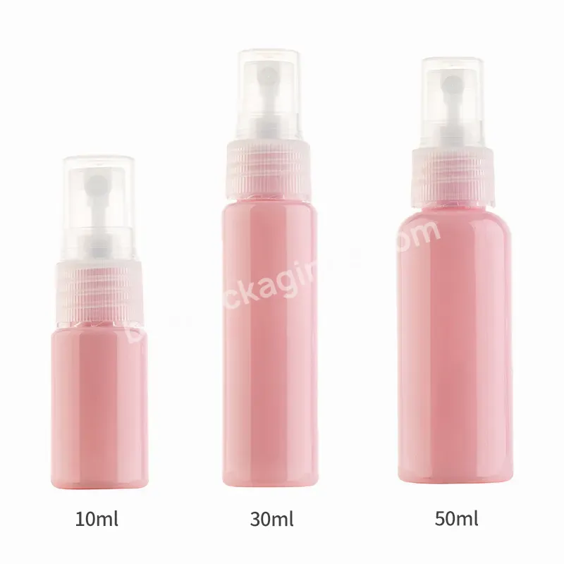 10ml 30ml 50ml Shiny Pink Fine Mist Spray Bottle Travelling Use Mini Bottle