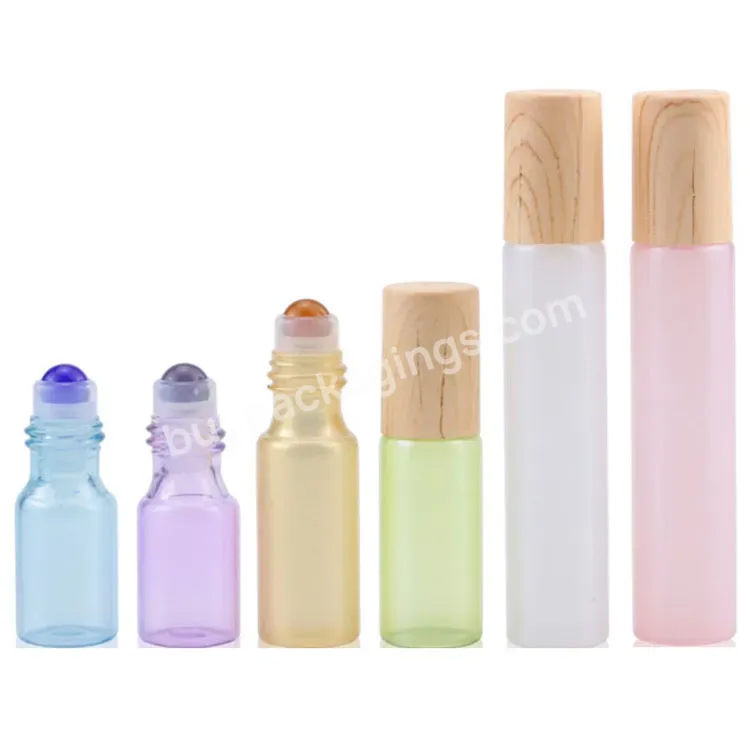 10ml 5ml 3ml Pear Glass Essential Oil Perfume Travel Refillable Roll On Glass Bottles