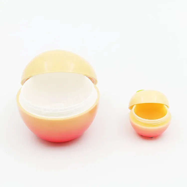 10ml 80ml Cute Peach Shape Plastic Cosmetic Cream Jar Ointment Bottle Plastic Bottle Subpackage Manufacturer/wholesale