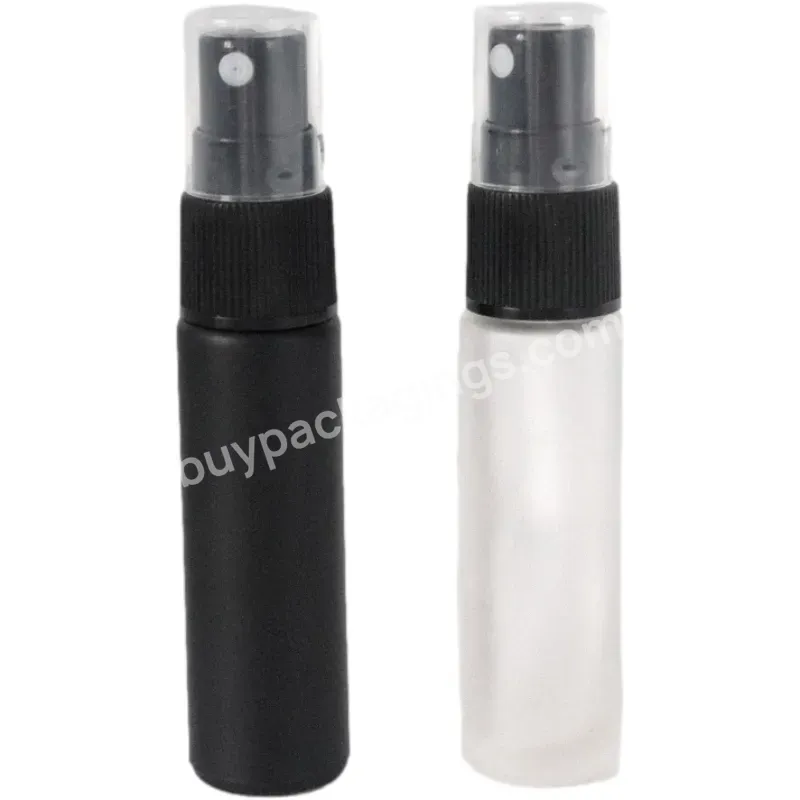 10ml Clear Slim Round Cylinder Pink Custom Color Perfume Essential Oil Glass Roll On Metal Roller Bottle