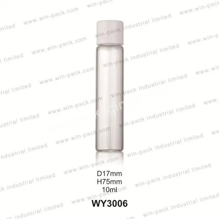 10ml Glass Bottle Essential Oil Cosmetic Container With Plastic Lid