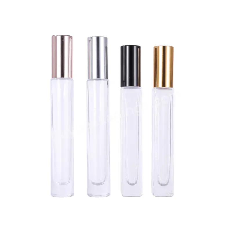 10ml Gold Glass Empty Roll On Perfume Bottle With Metal Roller Ball