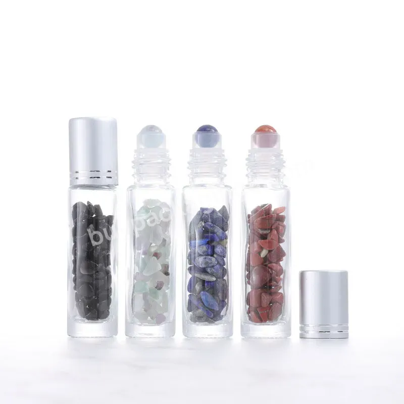 10ml Hot Sale Crystal Jade Ball Bottle With Aluminum Lid Clear Essential Oil Bottle Glass Perfume Bottle