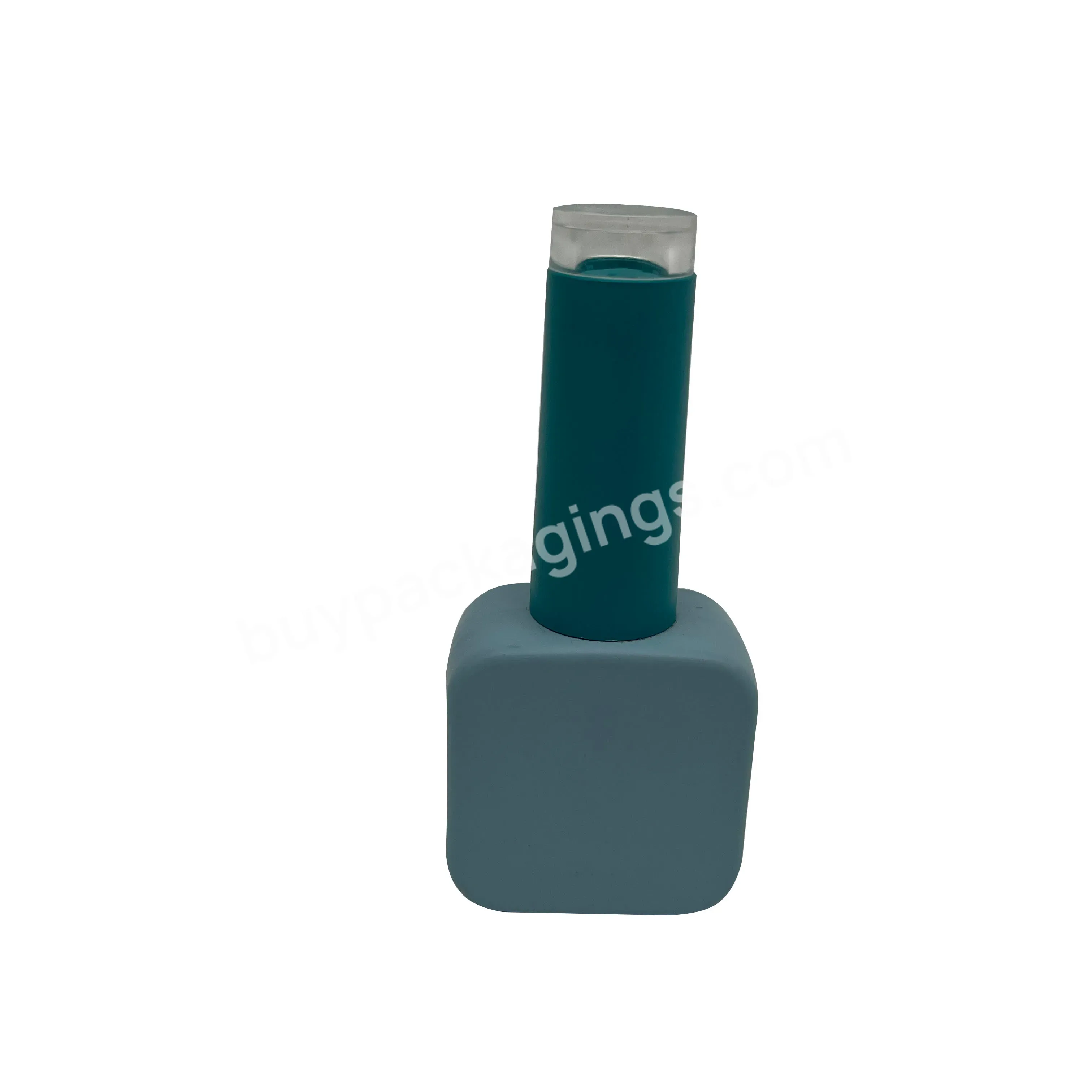 10ml Hot Sale Nail Polish Bottle High Quality Avoid Light Nail Polish Empty Bottle Blue Nail Polish Bottle With Brush