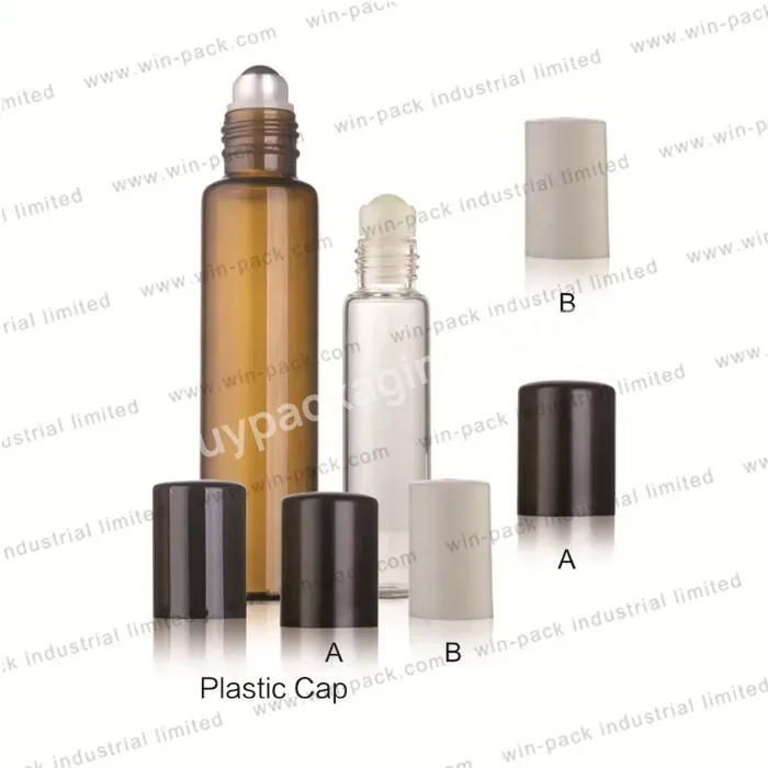 10ml Matte Amber Clear Essential Oil Roller Bottles For Skin Care Glass Bottle