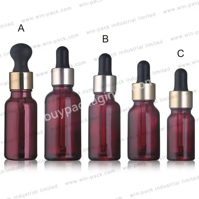 10ml Matte Amber Glass Dropper Bottle Essential Oil Bottle 30ml