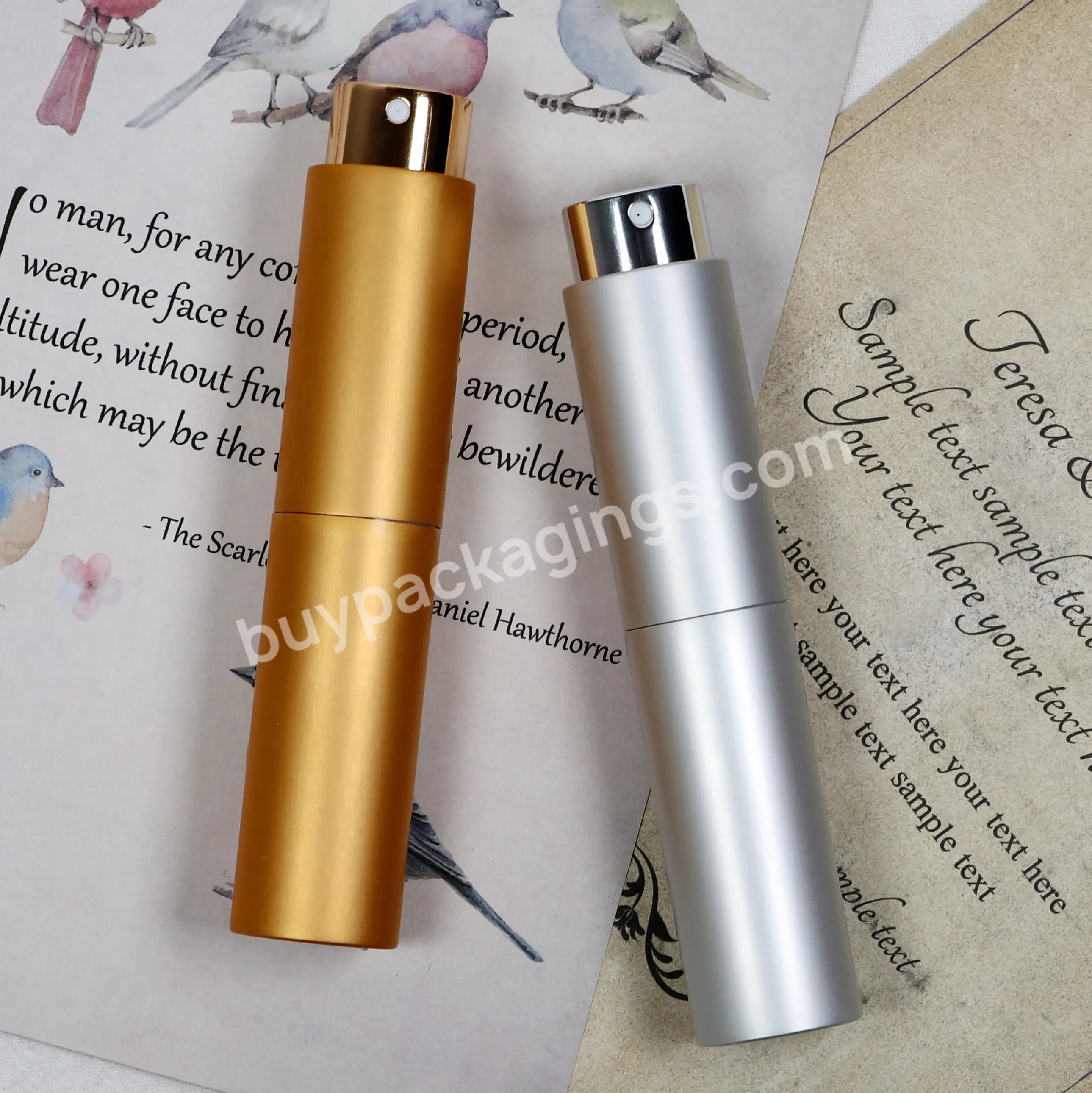 10ml Mini Small Perfume Refillable Portable Aluminum Atomizer Perfume Travel Refill Bottle Cosmetic Container