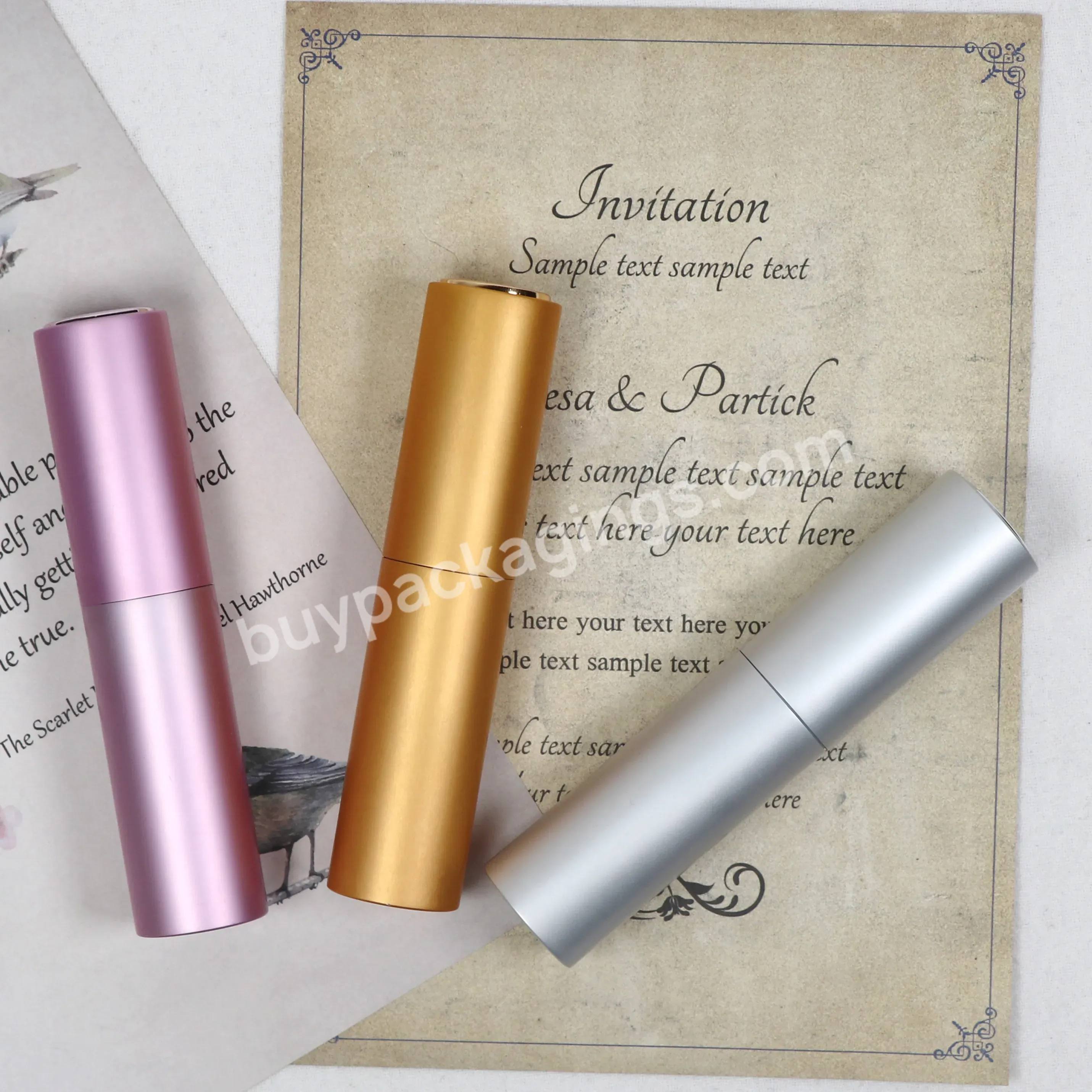 10ml Mini Small Perfume Refillable Portable Aluminum Atomizer Perfume Travel Refill Bottle Cosmetic Container