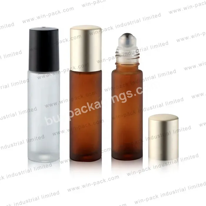 10ml Mould Perfume Roll On Bottle Thick Glass Essential Oil Roller Bottle With Metal Roller Ball