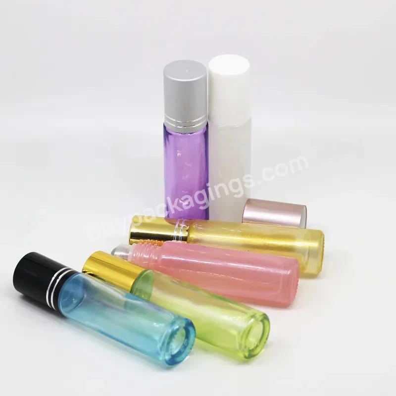 10ml Pearl Color Glass Roll On Perfume Bottle Essential Oil Bottle