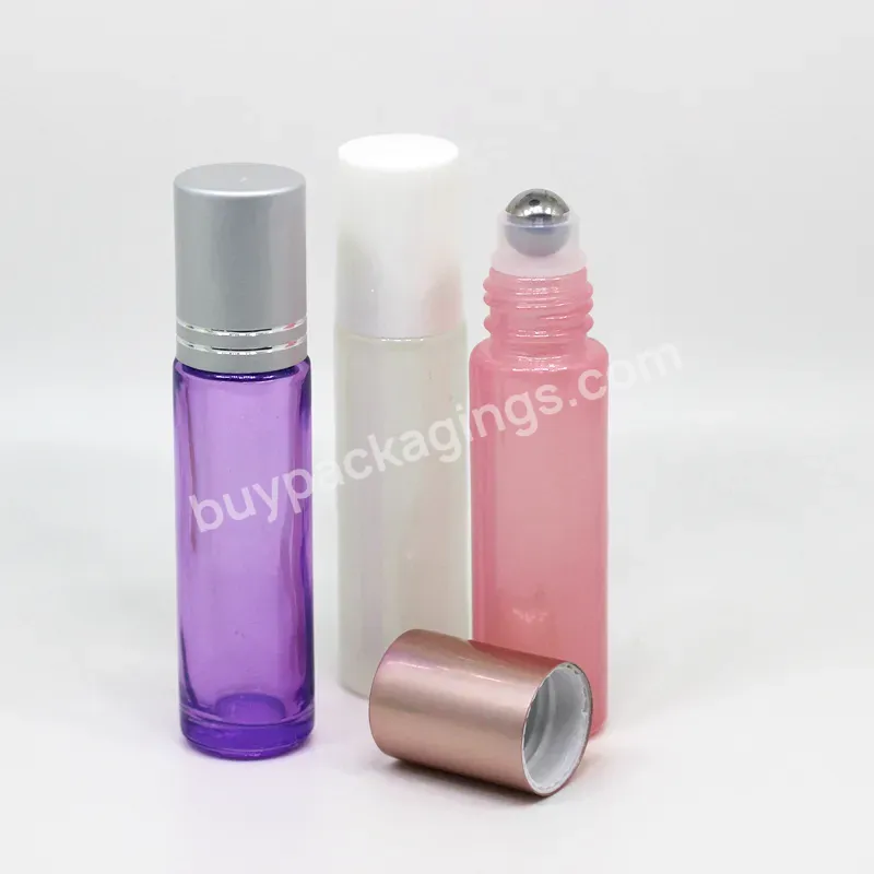 10ml Pearl Color Glass Roll On Perfume Bottle Essential Oil Bottle