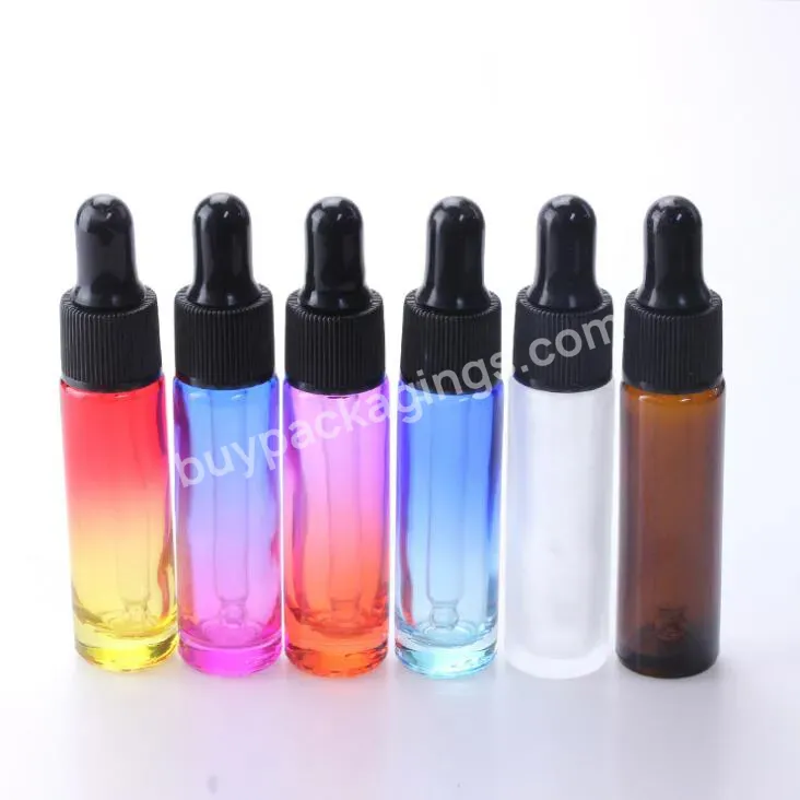 10ml Perfume Oil Bottle Glass Dropper Rainbow Glass Dropper Bottle