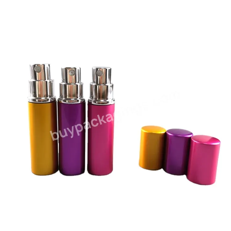 10ml Perfume Spray Bottle Mini Portable Refillable Aluminum Atomizer Bottles