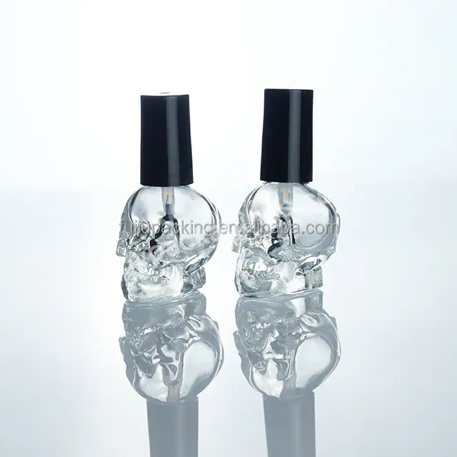 10ml Skull Design Colorful Glass Nail Polish Empty Bottle - Buy 10ml Empty Nail Polish Bottle,15ml Skull Nail Polish Bottles Withe Brush Cap,Customized Logo Paper Box.