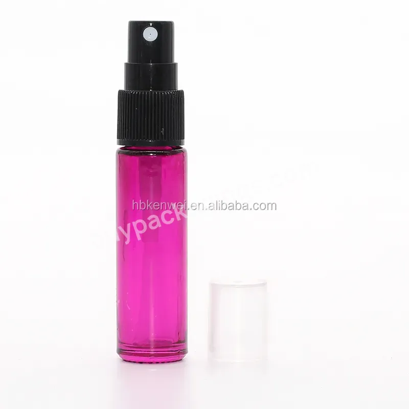 10ml Spray Glass Bottle With White Sprayer And Gold Ring