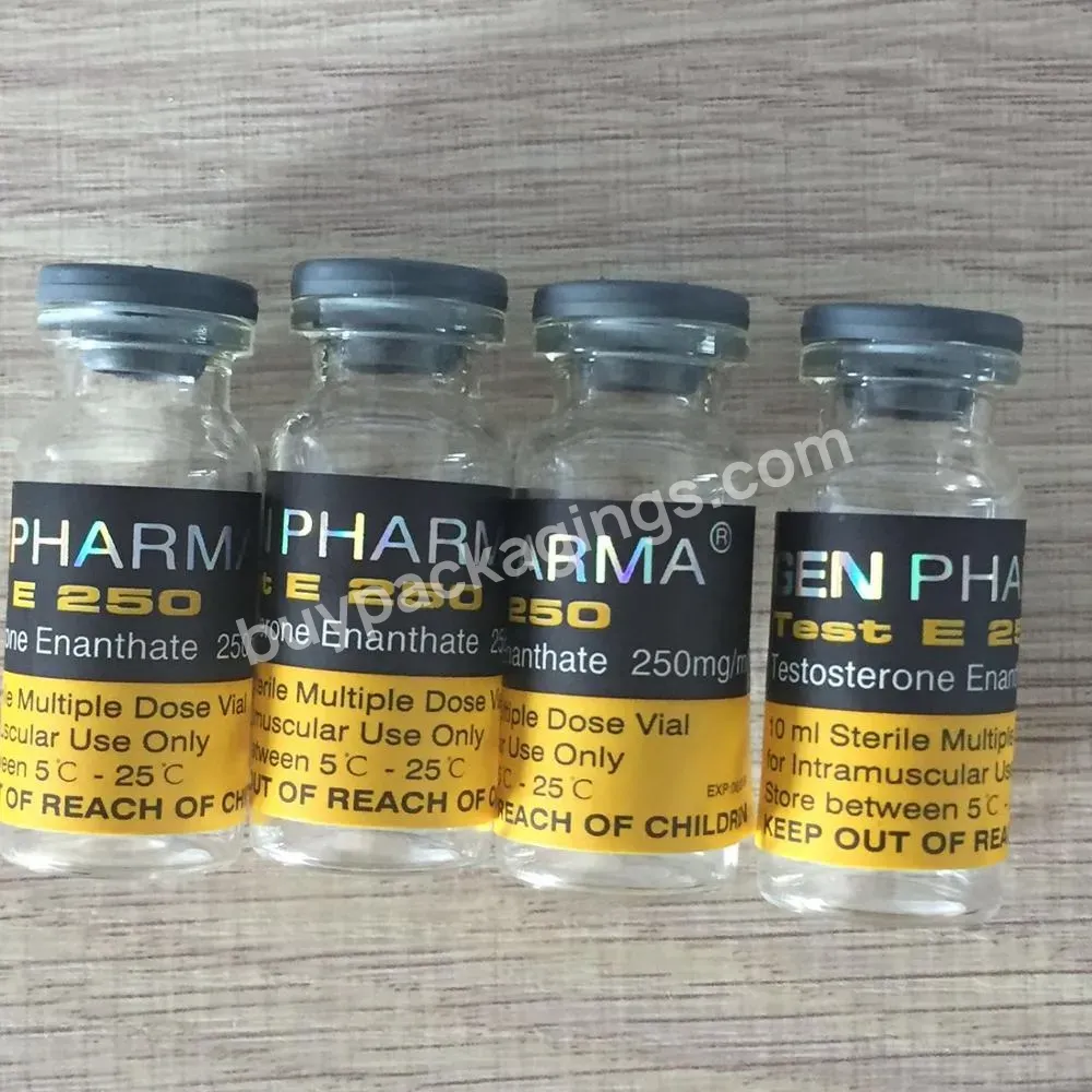 10ml Vial Steroid Bottle Labels Custom Private Label Printing