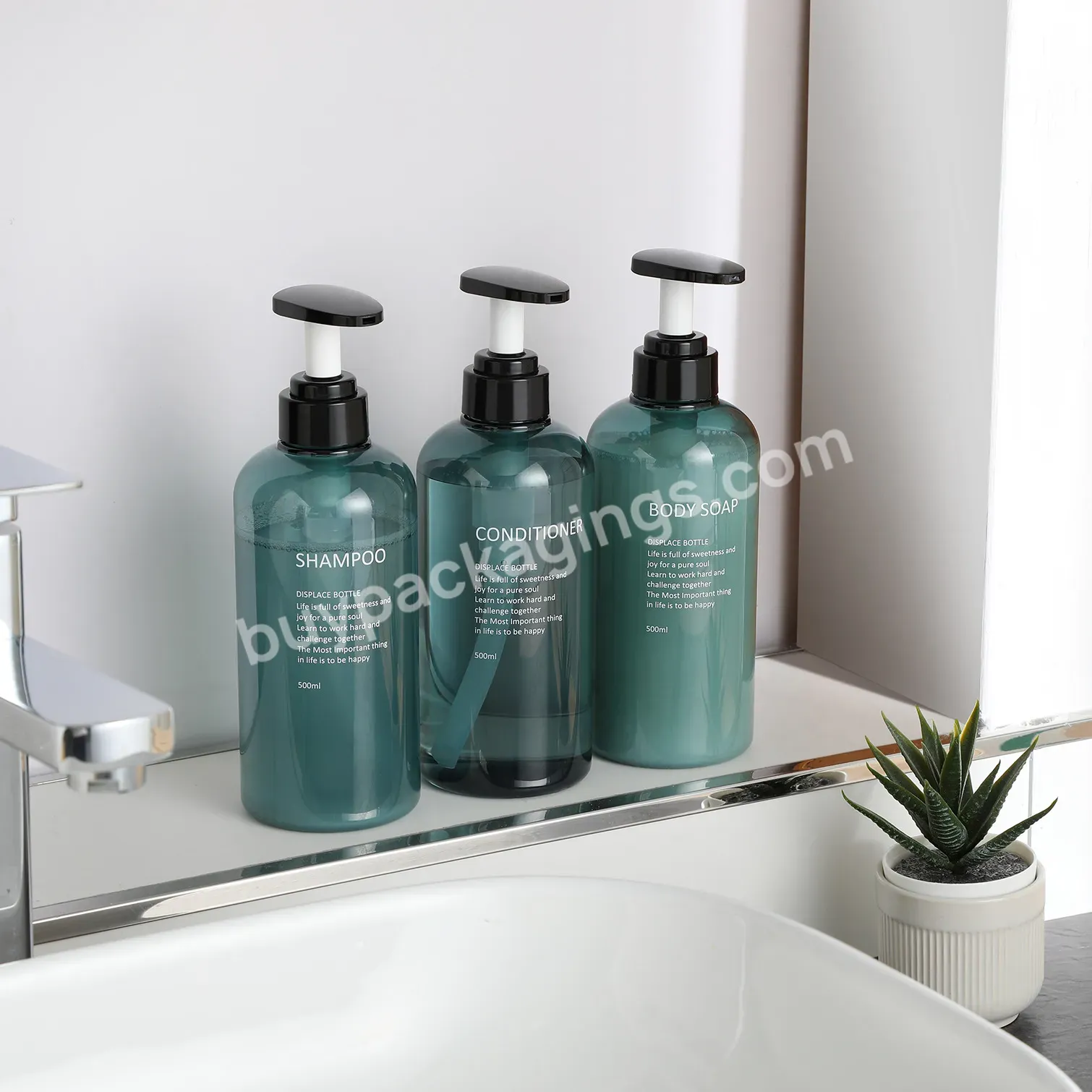 10oz 300ml Shampoo Dispenser Refillable Empty Pump Bottles Hotel Bathroom Shampoo Conditioner Shower Lotion Bottle