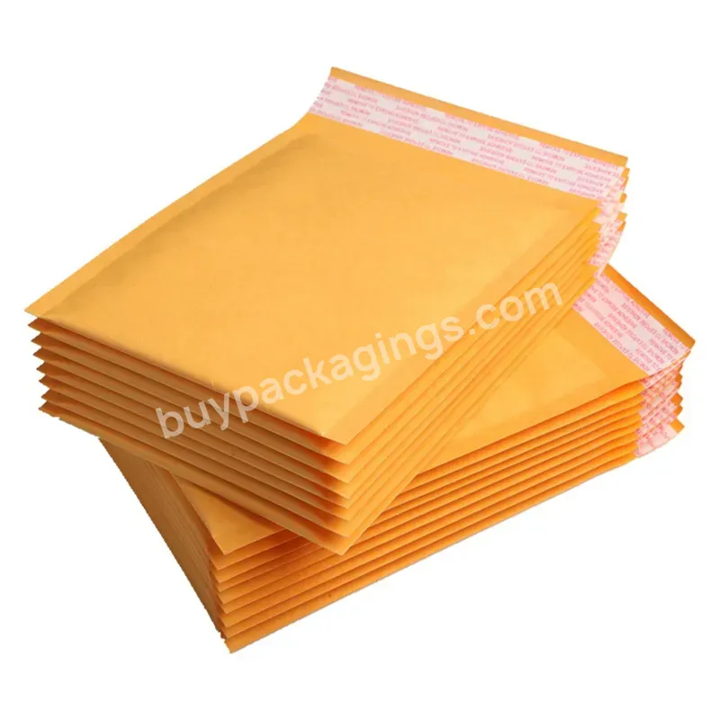 10x13in Shipping Envelope Custom Logo Bubble Padded Courier Kraft Paper Bag Carrier Package Bubble Envelope Package Shipping Bag