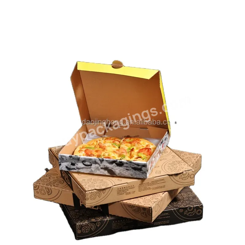 11 14 18 Inch Wholesale Custom Printed Pizza Boxes Cardboard Corrugated Paper Pizza Box