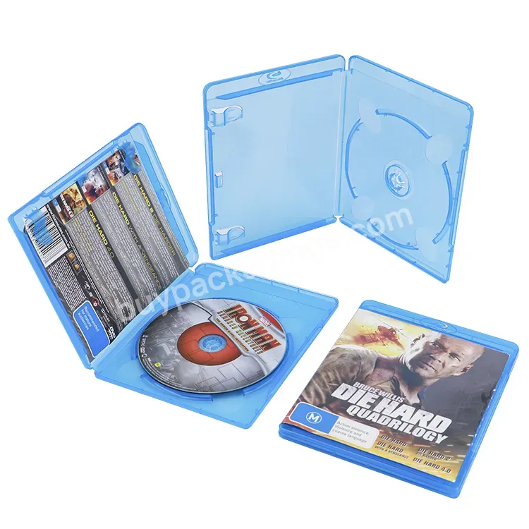 11mm Thickness Blu Ray Case Plastic Single 1 Disc Slim Blu-ray Dvd Case Bluray Box