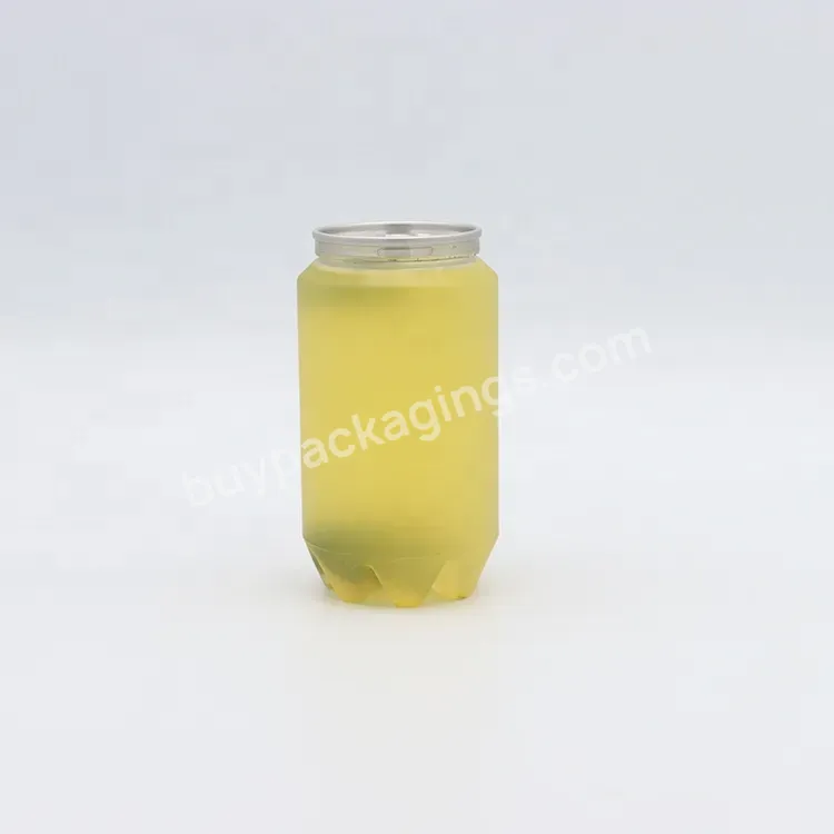 11oz 330ml Pet Plastic Clear Coffee Can Cup Bubble Tea Cans With Lid