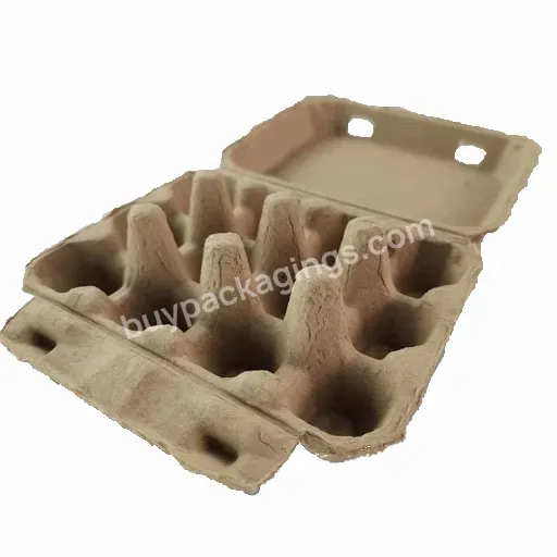 12 Cell Paper Quail Eggs Box Carton Paper Egg Tray Factory Biodegradable Pulp Fiber Sugarcane Bagasse Plastic Free