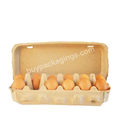 12 Cells Egg Cartons Customized Packaging Boxes Pulp Black Egg Carton Packaging Pulp Egg Cartons
