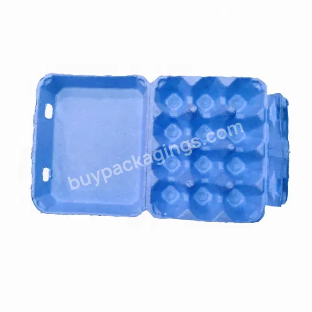 12 Cells Pigeon Quail Egg Carton Pulp Wholesale Manufacturer