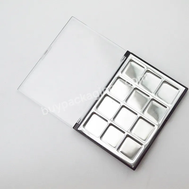 12-colour Empty Eyeshadow Palette - Buy Eyeshadow Palette,Silver Plated,Empty Eye Shadow Palettes.