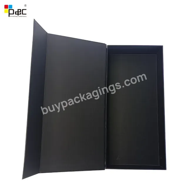 120g Black Card 1000g Black Grey Board Paper Closure Magnetic Gift Box Packaging