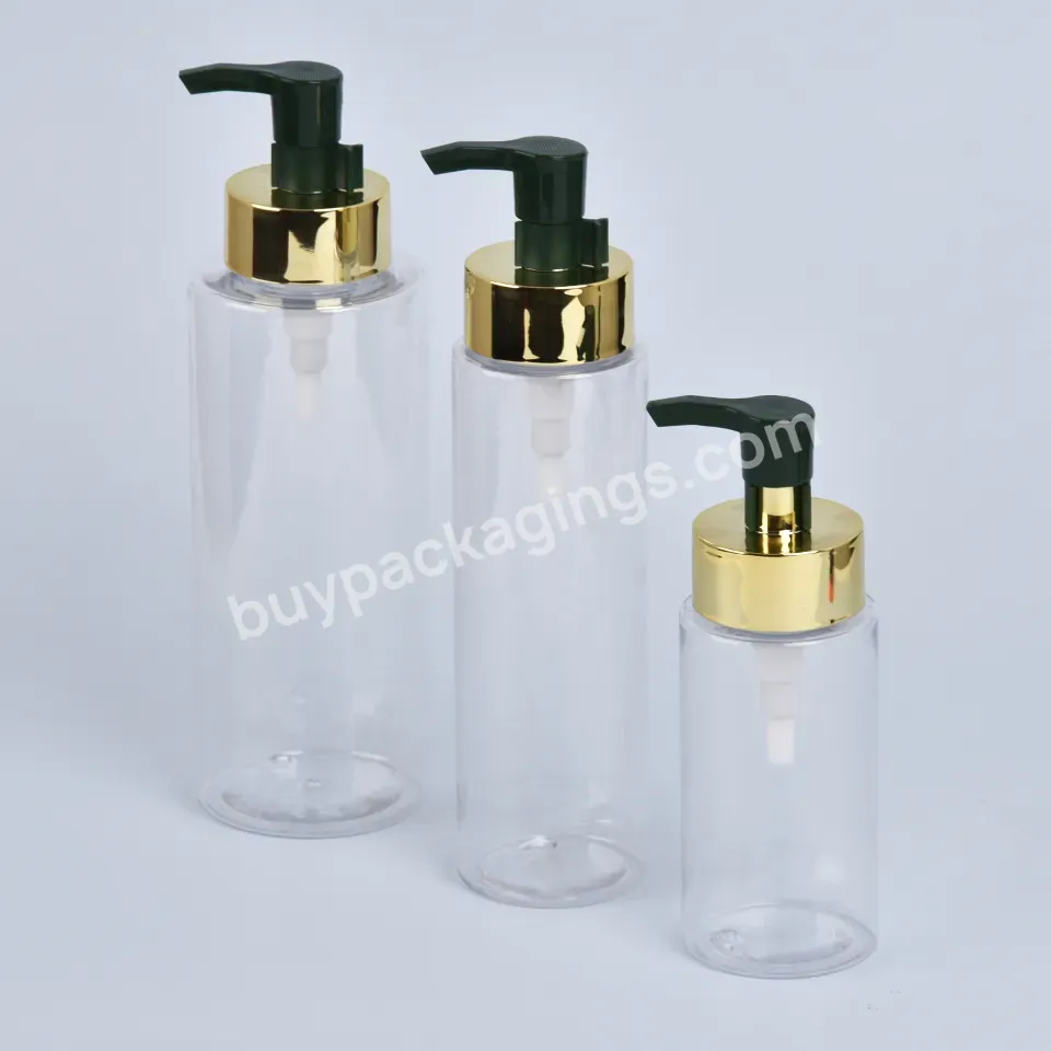 120ml 150ml 180ml Luxury Packaging Empty Pet Lotion Dispenser Bottle For Skincare Cream Lotion Shampoo Bottle