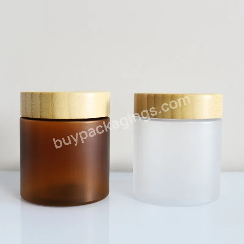 120ml 150ml 200 Ml 250ml 300ml Black Amber Clear Plastic Empty Round Pet Food Grade Jar With Gold Aluminium Lids