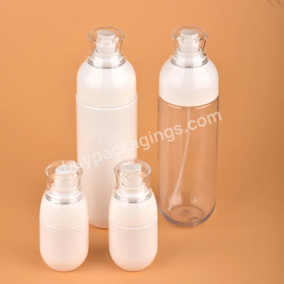 120ml 200ml Pet Cosmetic Bottle Plastic Round Shape Water Sanitizer Plastic Fine Mist Lotion Spray Bottle