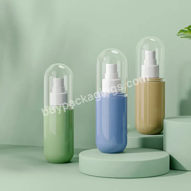 120ml Customized Pet Essential Water Spray Lotion Bottle Hood Capsule Alcohol Spray Pump Bottle